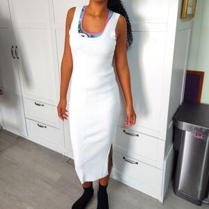 The Drop Jazmin Bodycon Dress XS Fits To A Small Ivory Midi **Floor Last Photo